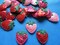 YYCRAFT 60pcs Padded Sequin Strawberry Appliques for DIY Sewing Craft-3 Colors